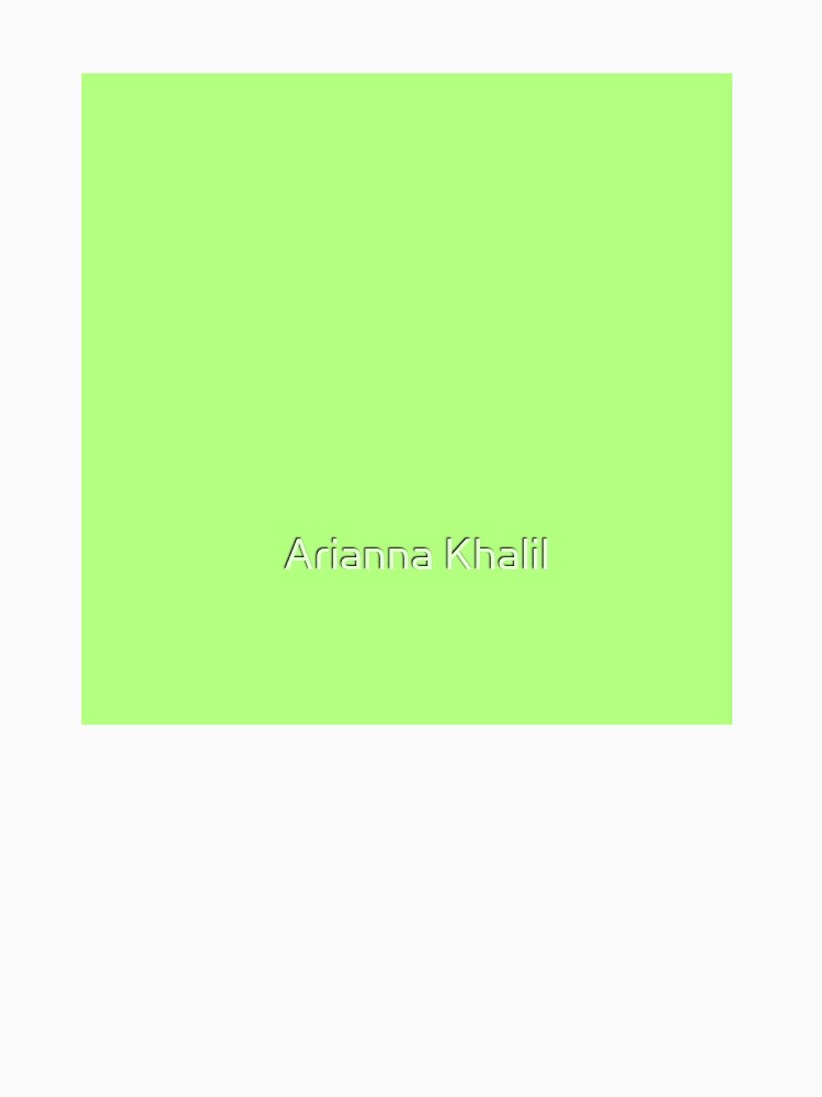 Solid light Green by Arianna Khalil
