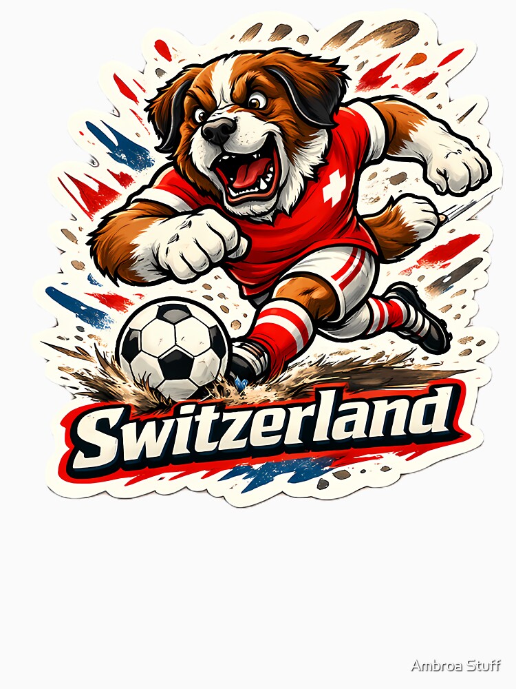 Switzerland Football St. Bernard Mascot by Ambroa Stuff