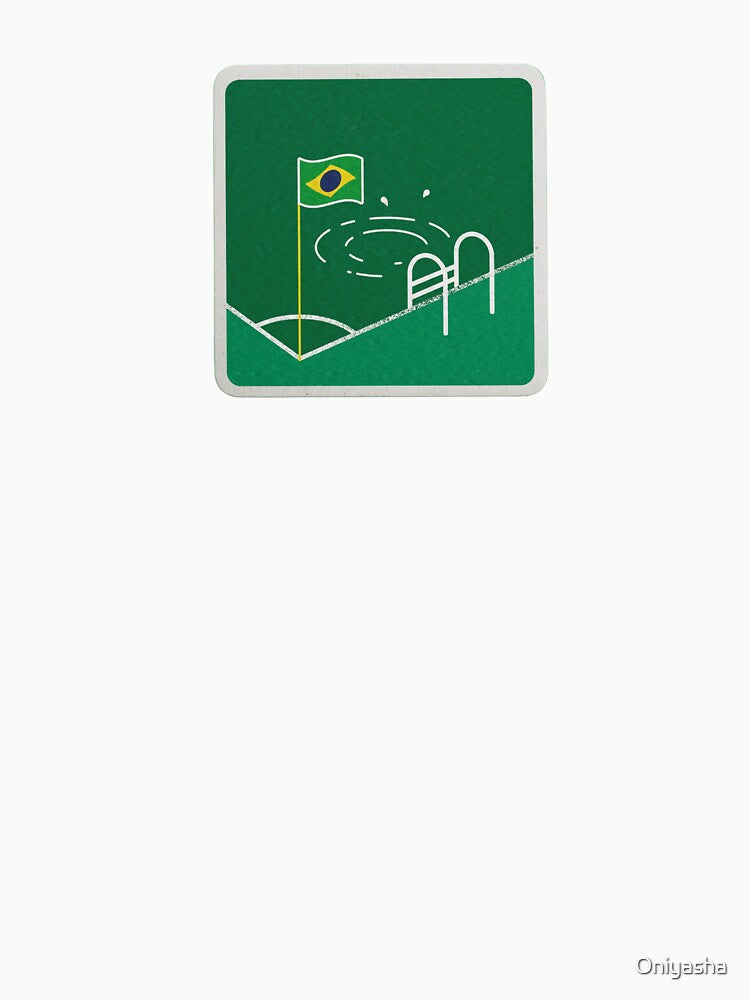Brazil Football Pool Corner Flag Humor by Oniyasha