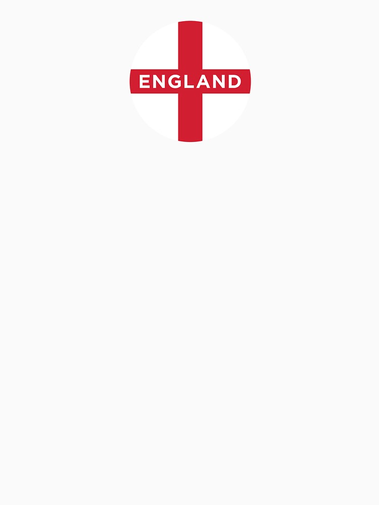 England Flag Roundel with Text (On Red) by STUDIO-72