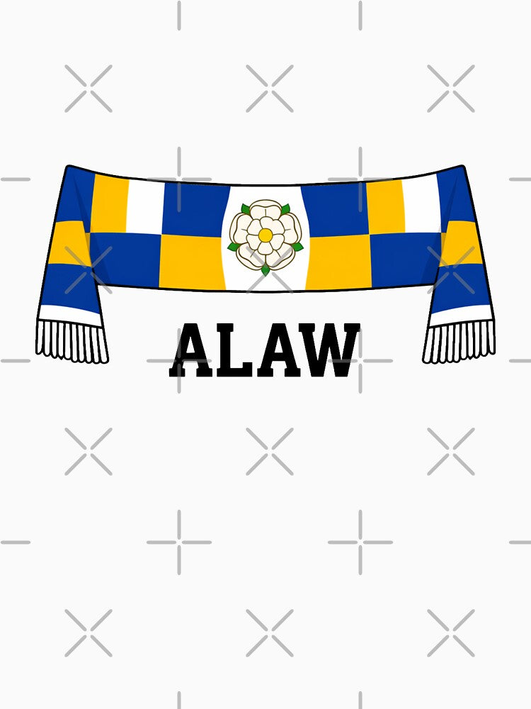 LS11 Terrace Scarf Heritage - Retro ALAW Yorkshire Fan Art by Final Whistle Art