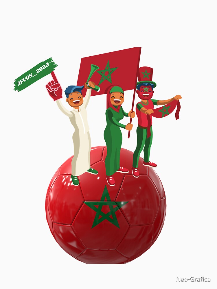 AFCON 2025 Morocco Football Fan Celebration by Neo-Grafica