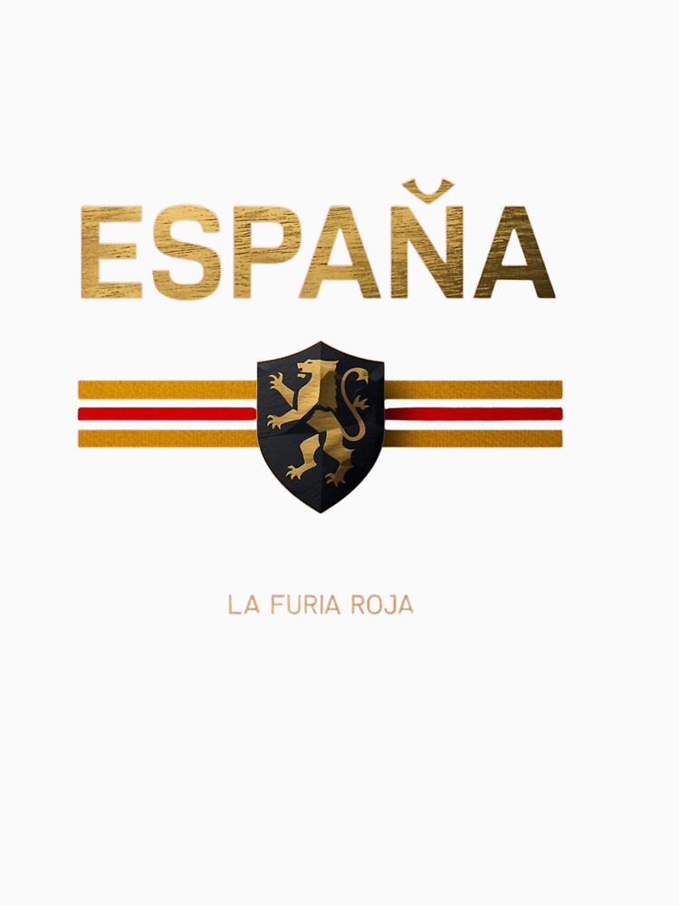 España Football Lion Crest - Spain La Furia Roja Soccer by PACS0011