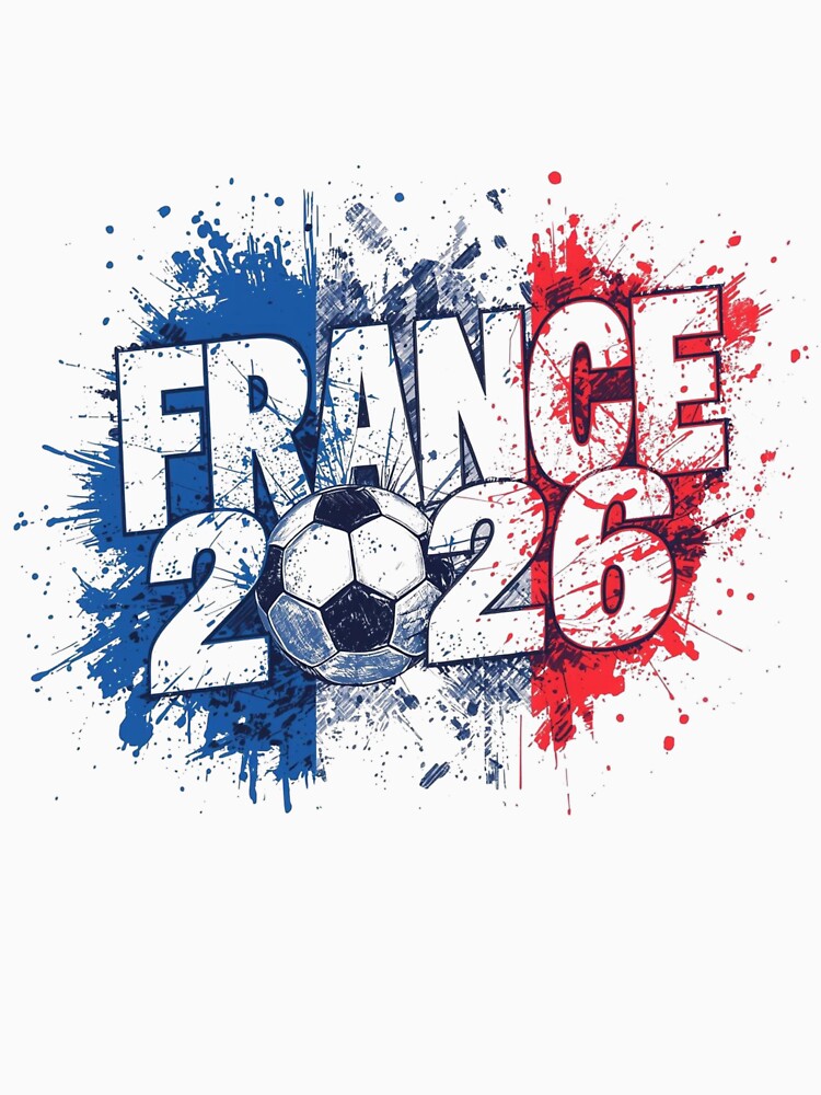France 2026 Soccer Football Vintage Retro Flag by PACS0011
