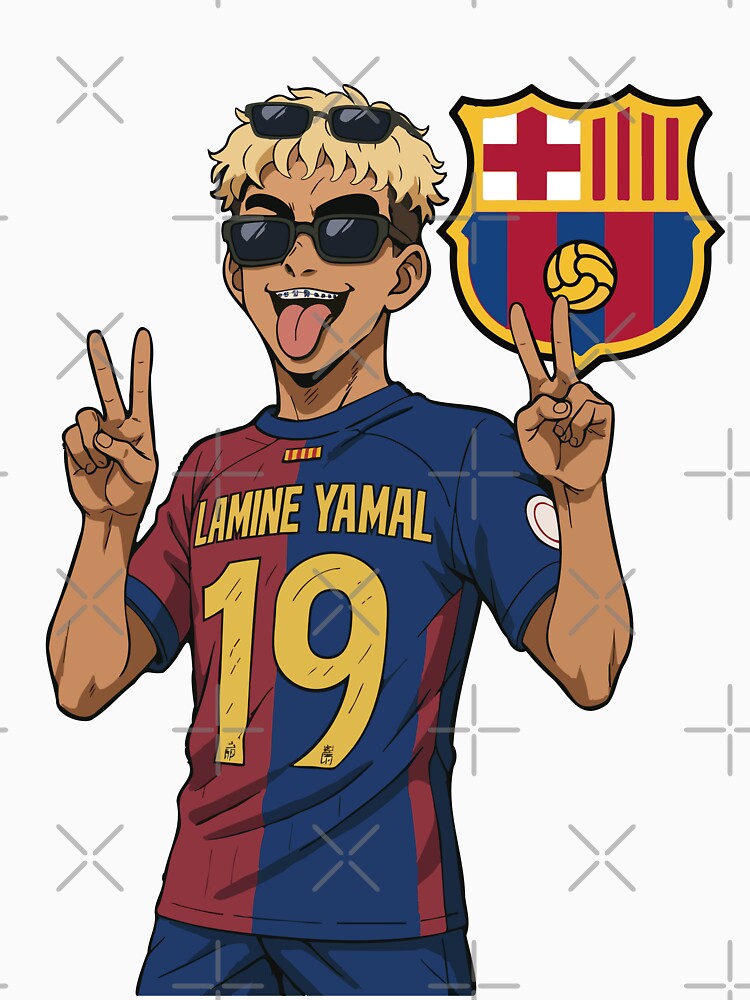 Lamine Yamal Manga Style. FC Barcelona. Design 3 by ocusido