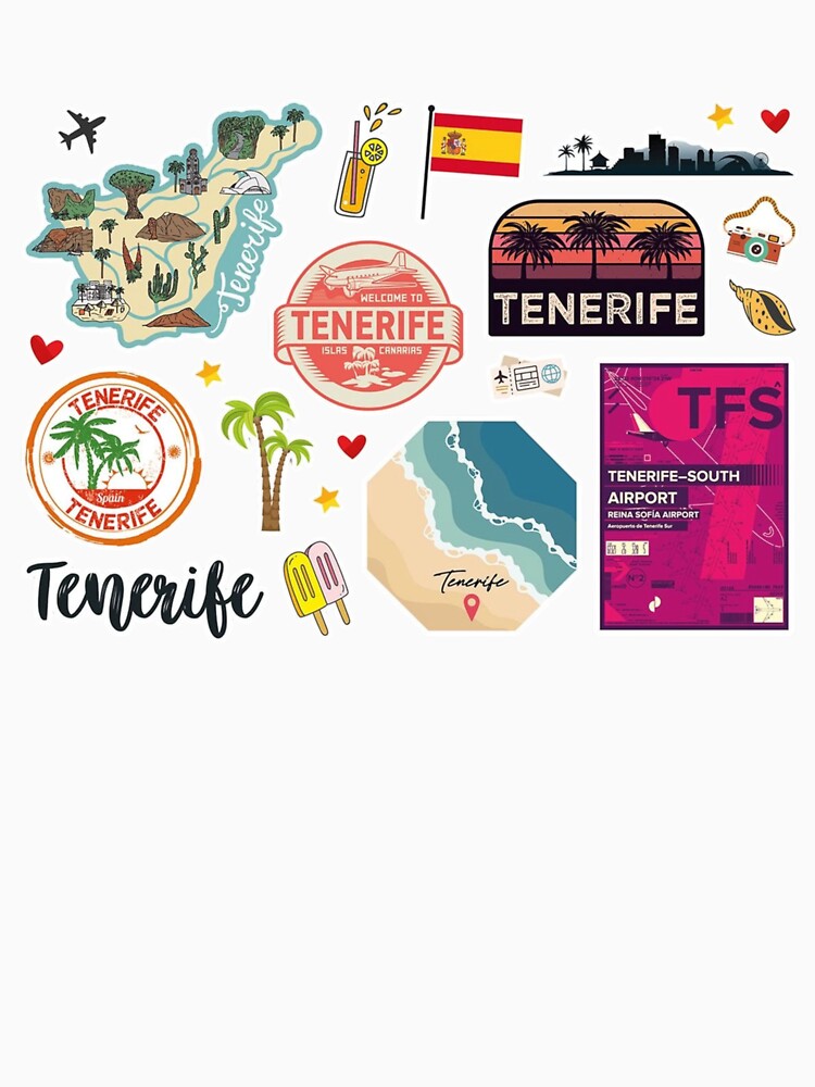 Tenerife T-Shirt – Minimal Travel Island Design by MedCanvas