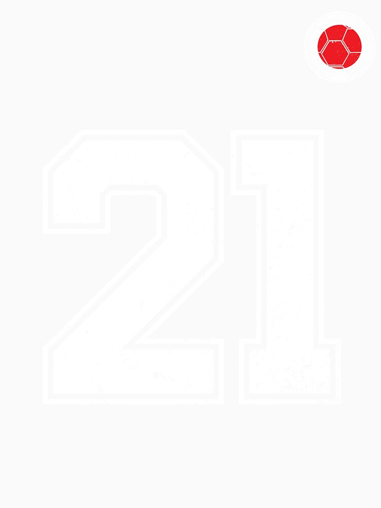 Japan Soccer Number 21 Vintage Sports Fan by LiviuGligoros