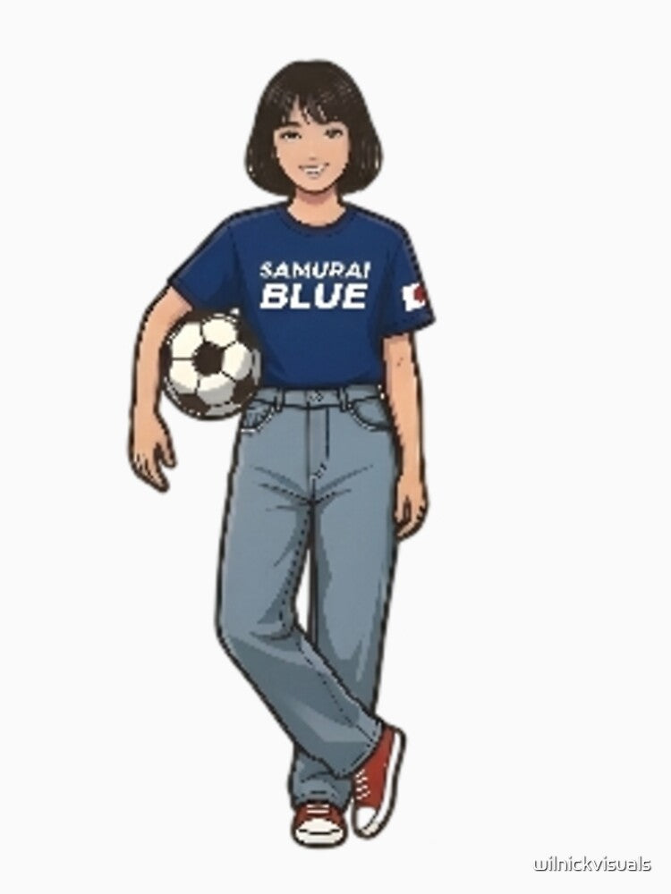 Anime Soccer Supporter Japan Style Art by wilnickvisuals