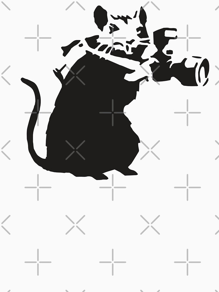 Rat with camera - Banksy Graffiti by portokalis