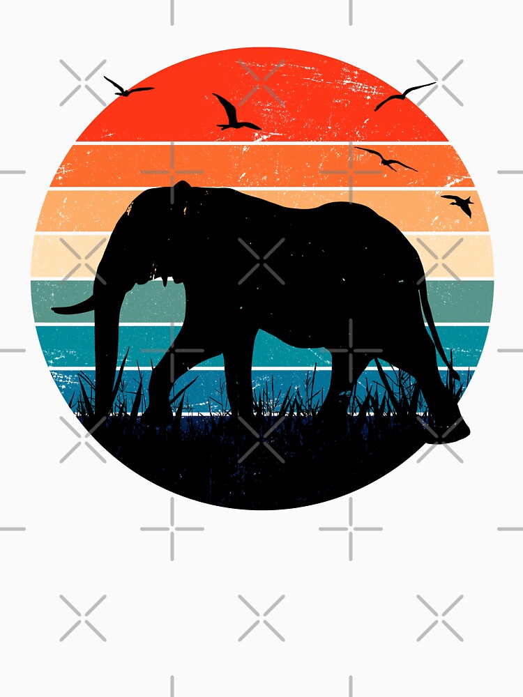 Retro Elephant T-Shirt by BSFT