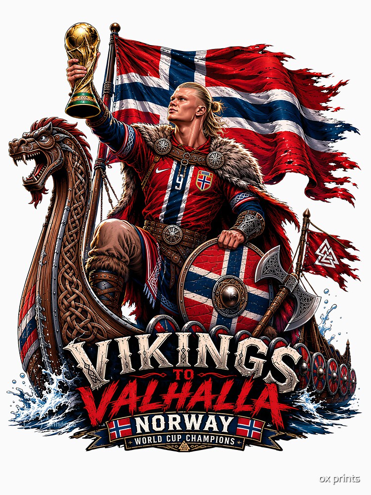 Norway Football Vikings - Nordic Pride & Passion by ox prints