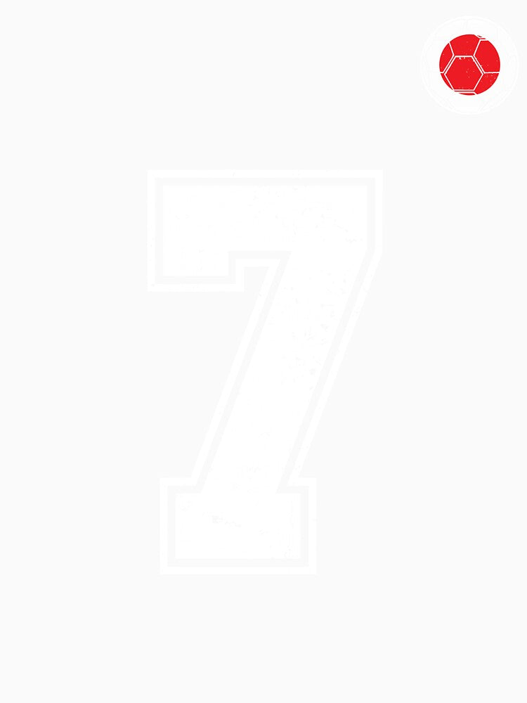 Japan Soccer Number 7 Vintage Sports Fan by LiviuGligoros