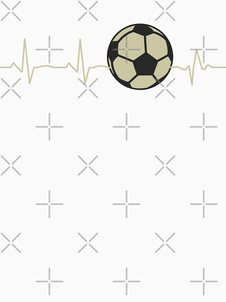 Soccer Football Heartbeat Frequency ECG Wave by Shiraufa
