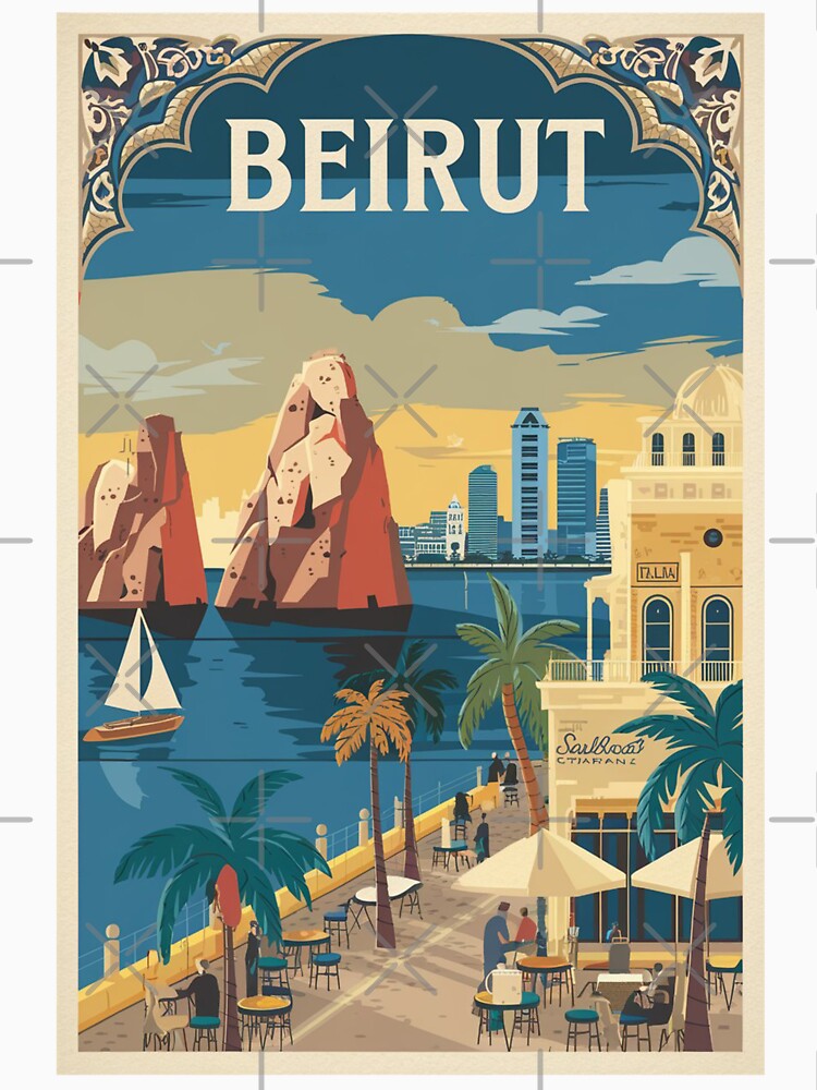 Beirut Vintage Travel Poster by TravelerRat