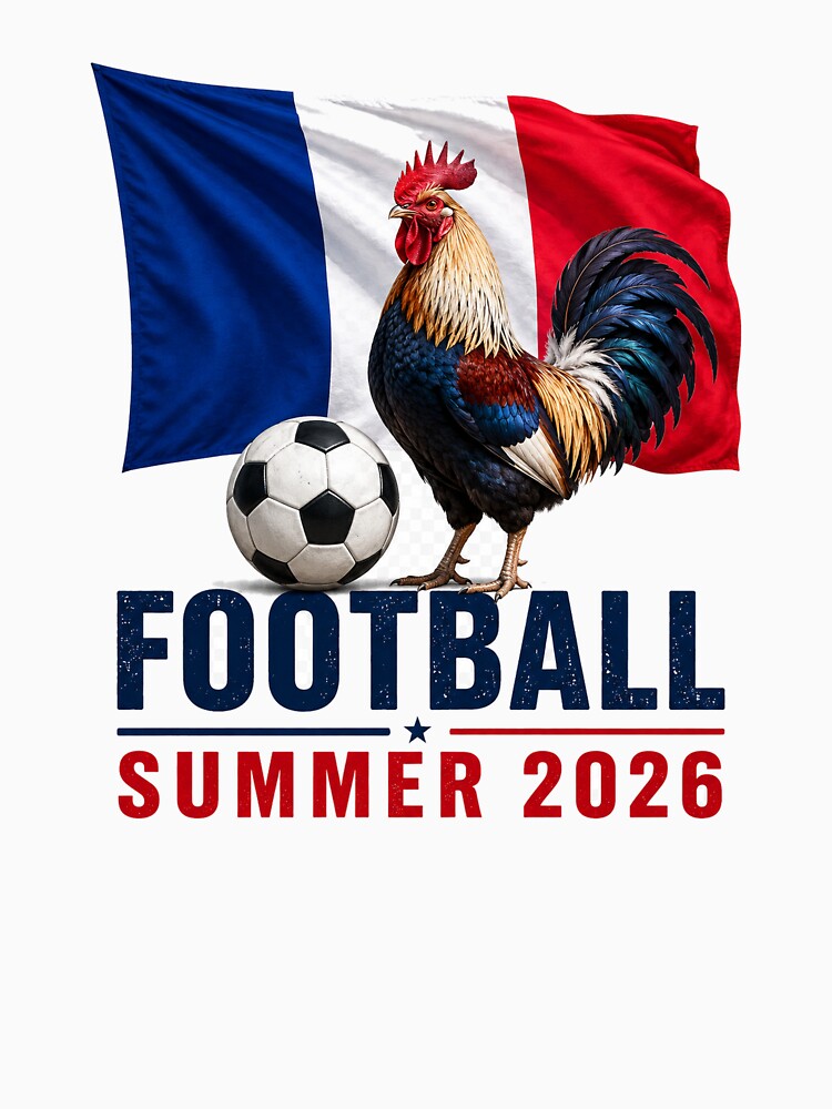 France Football Summer 2026 Rooster Fan Design by OfficeFighter