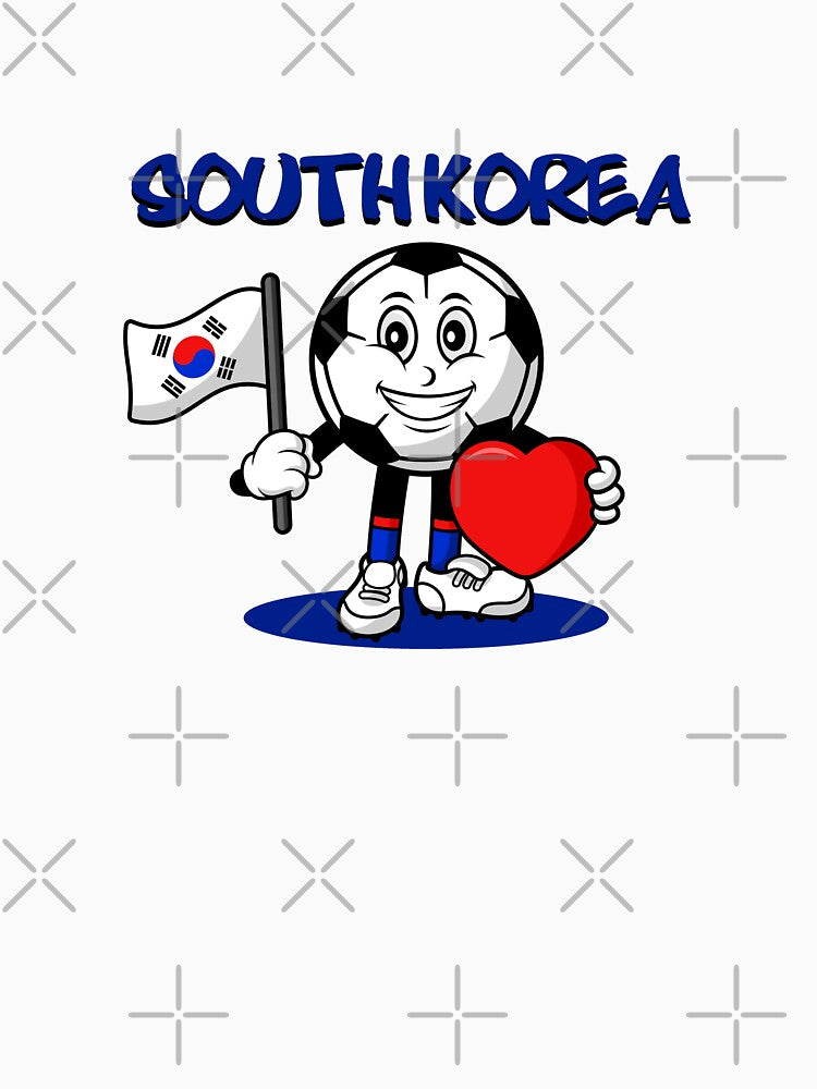 Cute South Korea Football Lover Design by Salukeart