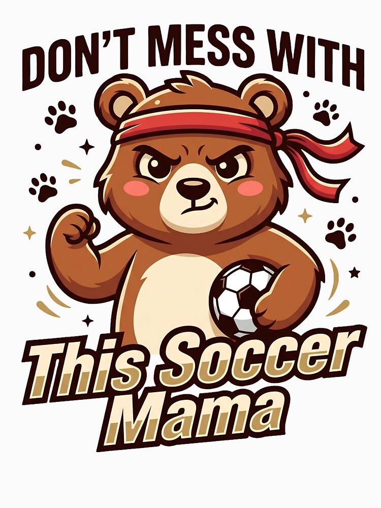 Don't Mess With This Soccer Mama Bear Shirt by BumbleBloom7
