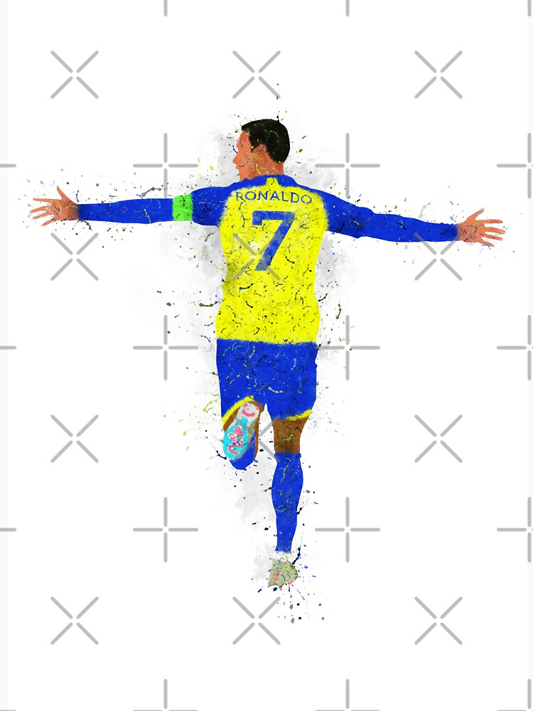Cristiano Ronaldo Al Nassr Football by AronArtGallery
