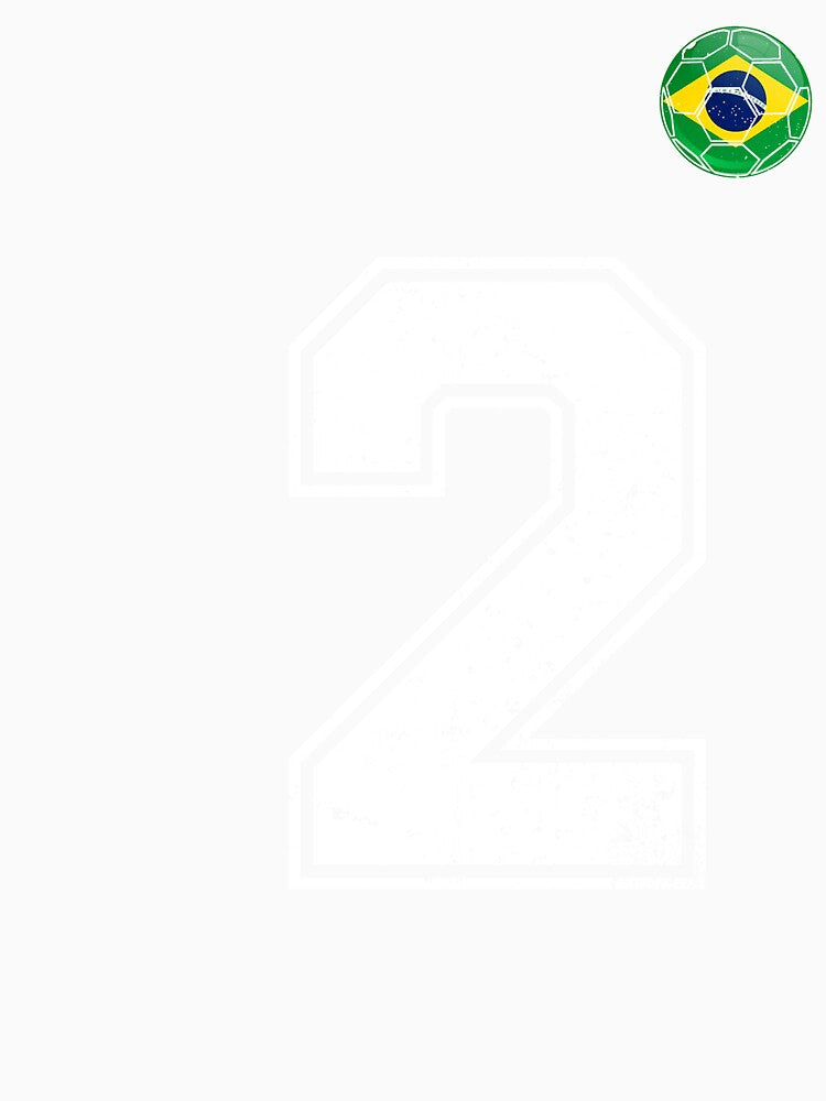 Number 2 Brazil Futbol Football Brazilian soccer Flag Jersey by RoyesButler