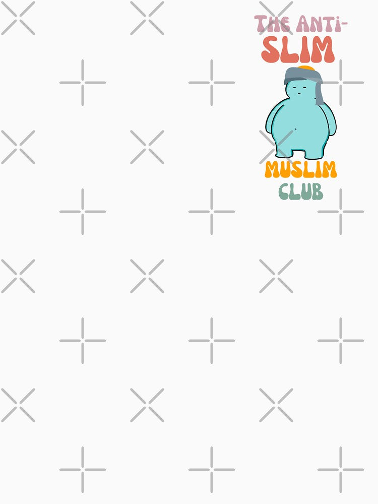 The Anti-Slim Muslim Club Funny Muslim Pun | Design 4/4 by ASealsLab
