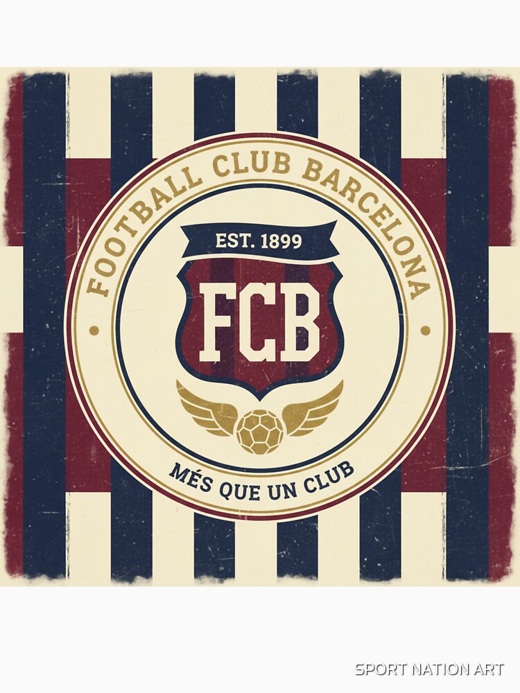 FCB Vintage - Football Fan Design by SPORT NATION ART