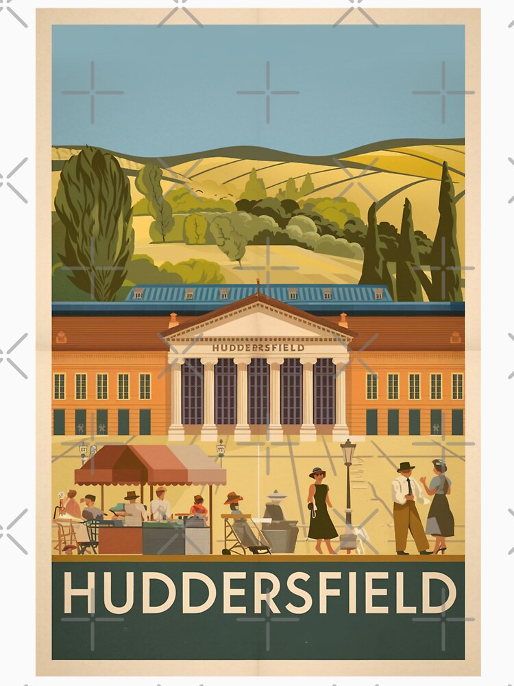Huddersfield Vintage Travel Poster by TravelerRat