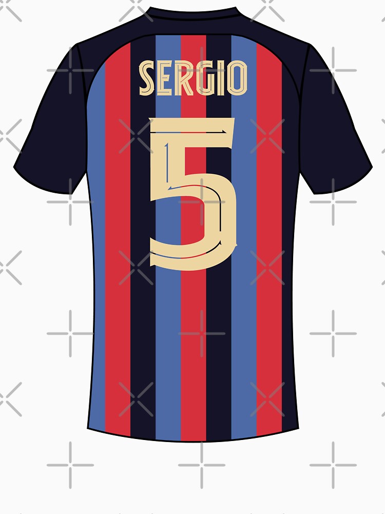 Sergio busquets Barcelona football jersey number 5 by Justtrendytees