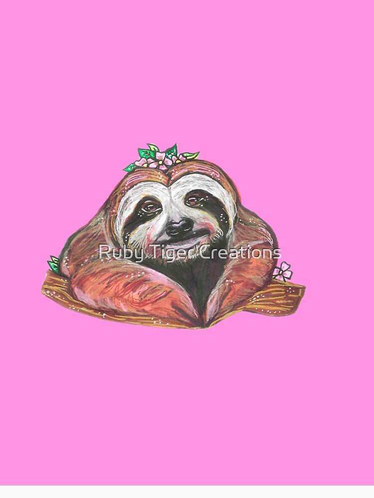 Cherry Blossom Sloth by Ruby Tiger Creations