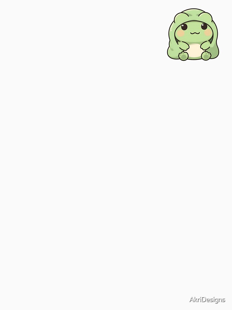 Cute Frog Under Blanket Kawaii Sticker by AkriDesigns