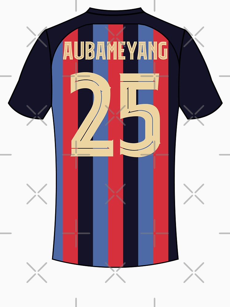 Aubameyang barcelona football jersey number 25 by Justtrendytees