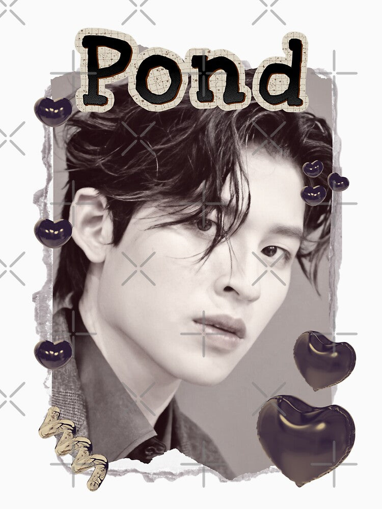 Pond (Naravit Lertratkosum) Thailand Actor  Thai drama Entertainment Scrapbook Collage Cozy Y2K Vintage Design by HELL0WBELLO