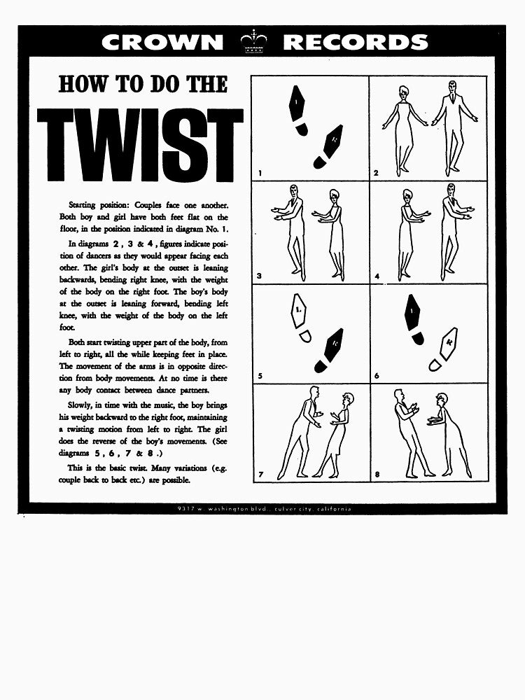 DO THE TWIST! - RECORD SLEEVE by ThrowbackAds