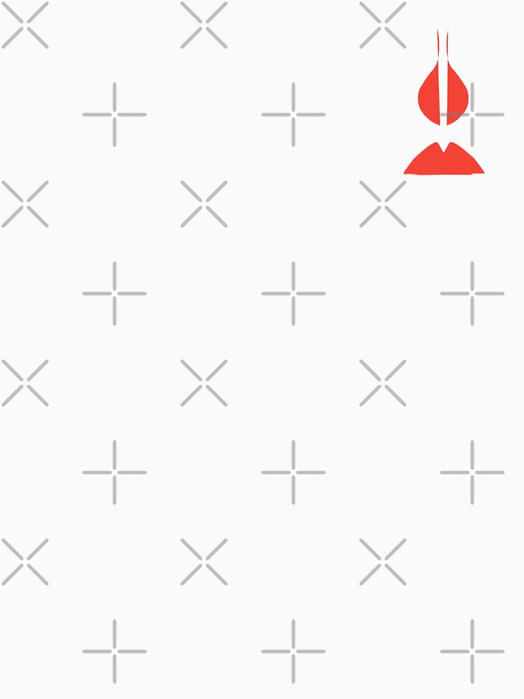 Red Abstract Minimalist Geometric Symbol by SahmatArt