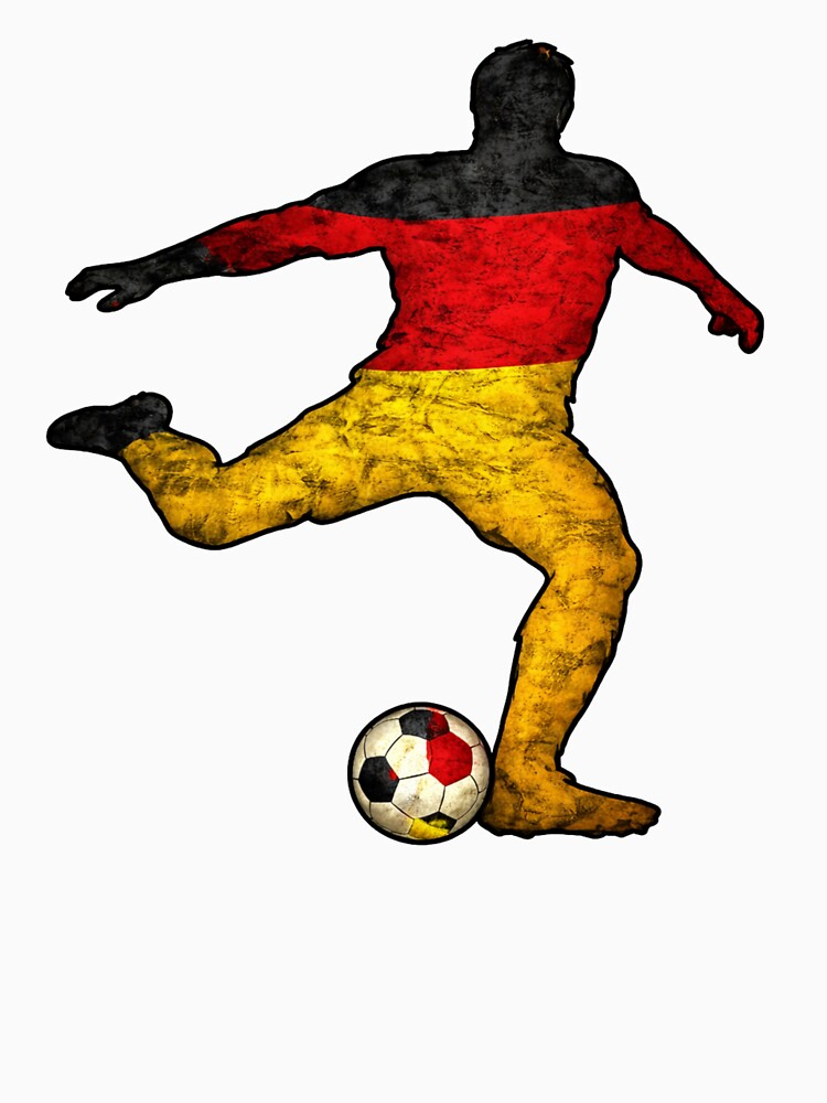 Germany Football Player Soccer Silhouette Flag German by LintonGriffin