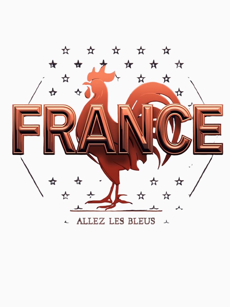 France Football Rooster Badge - Allez Les Bleus Soccer by PACS0011