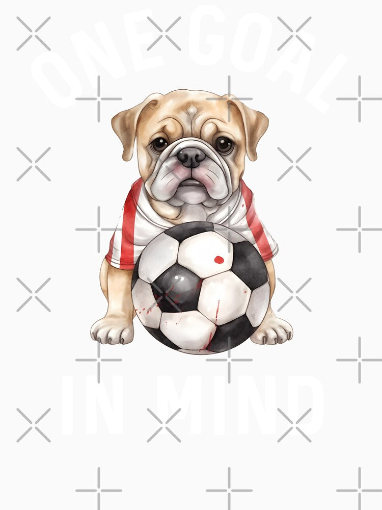 Soccer Dog Bulldog America 250 Soccer Mom English Football Puppy Lover by DogLover332
