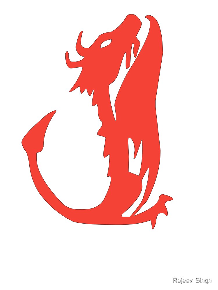 Dragon Initial Monogram J by Rajeev  Singh