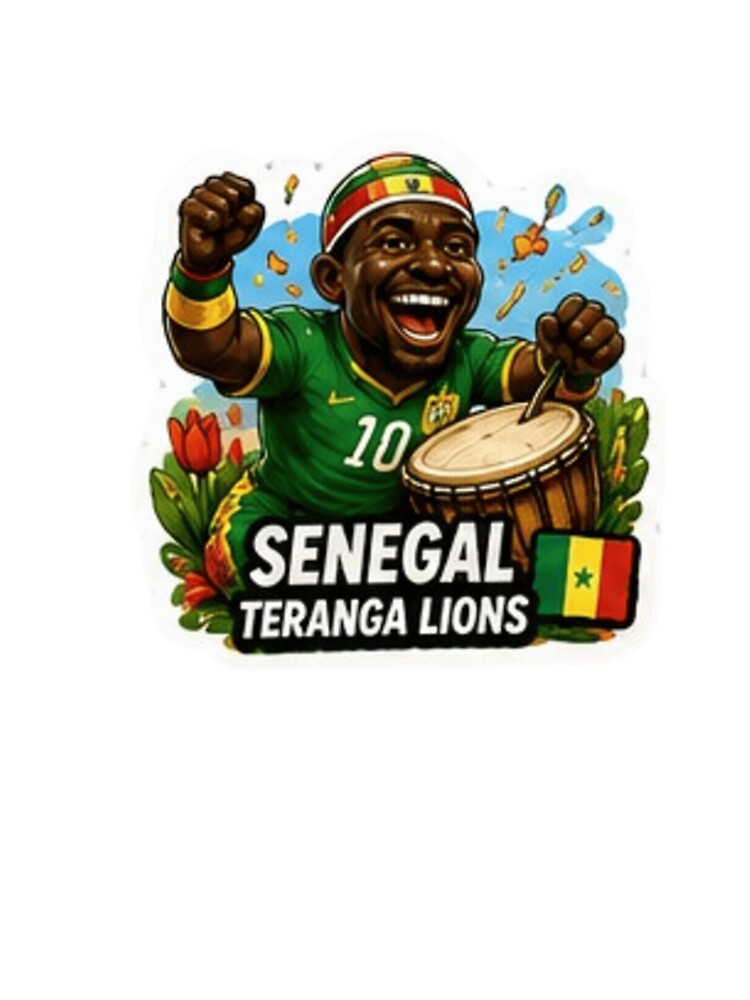 Senegal Teranga Lions Soccer Fan Sticker by Pixanova