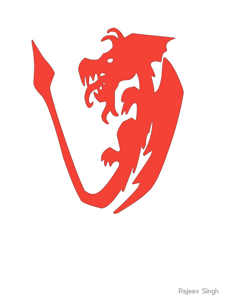 Dragon Initial Monogram V by Rajeev  Singh