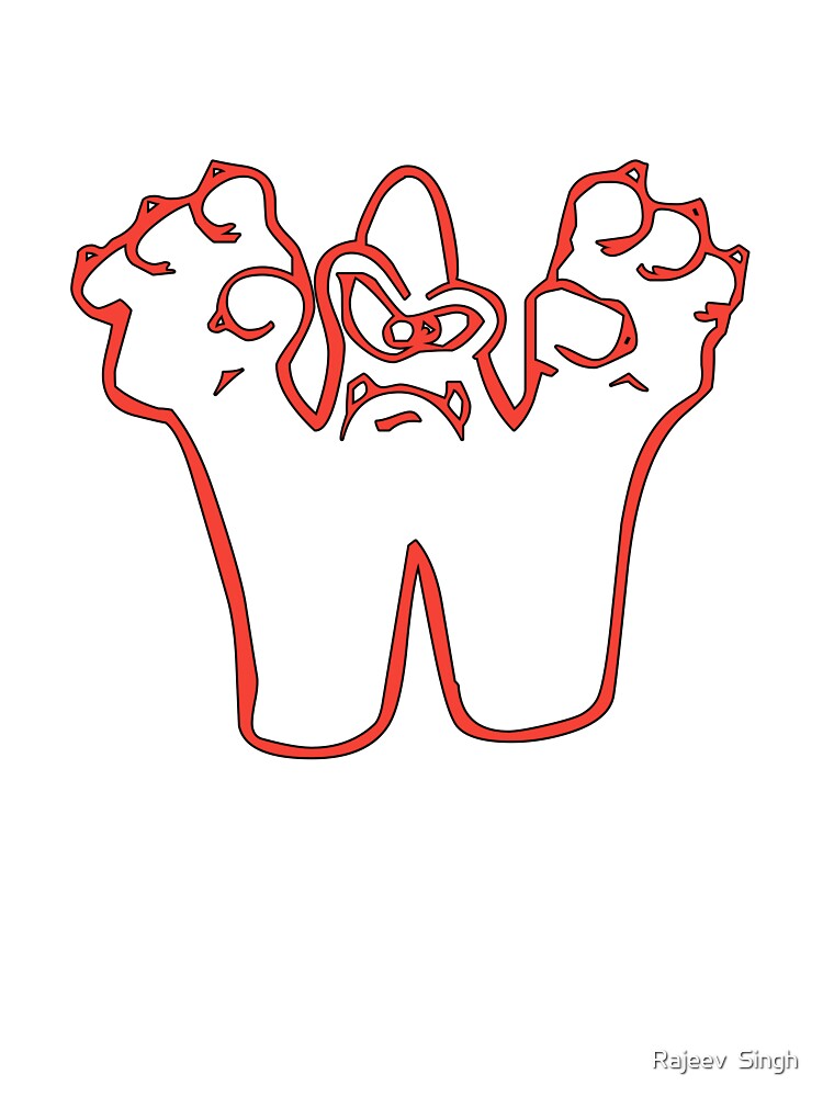 Scary Initial Monogram W by Rajeev  Singh