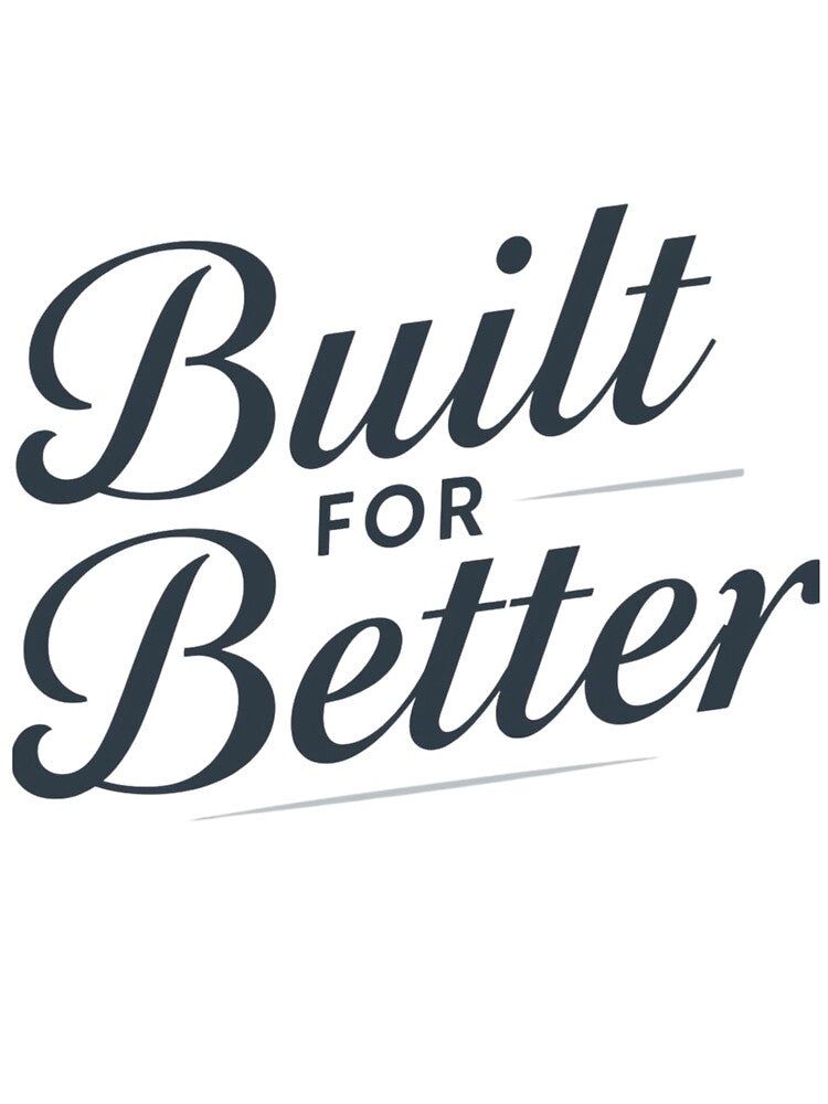 Built for Better – Modern Motivational Typography T-Shirt by Faithline Studio