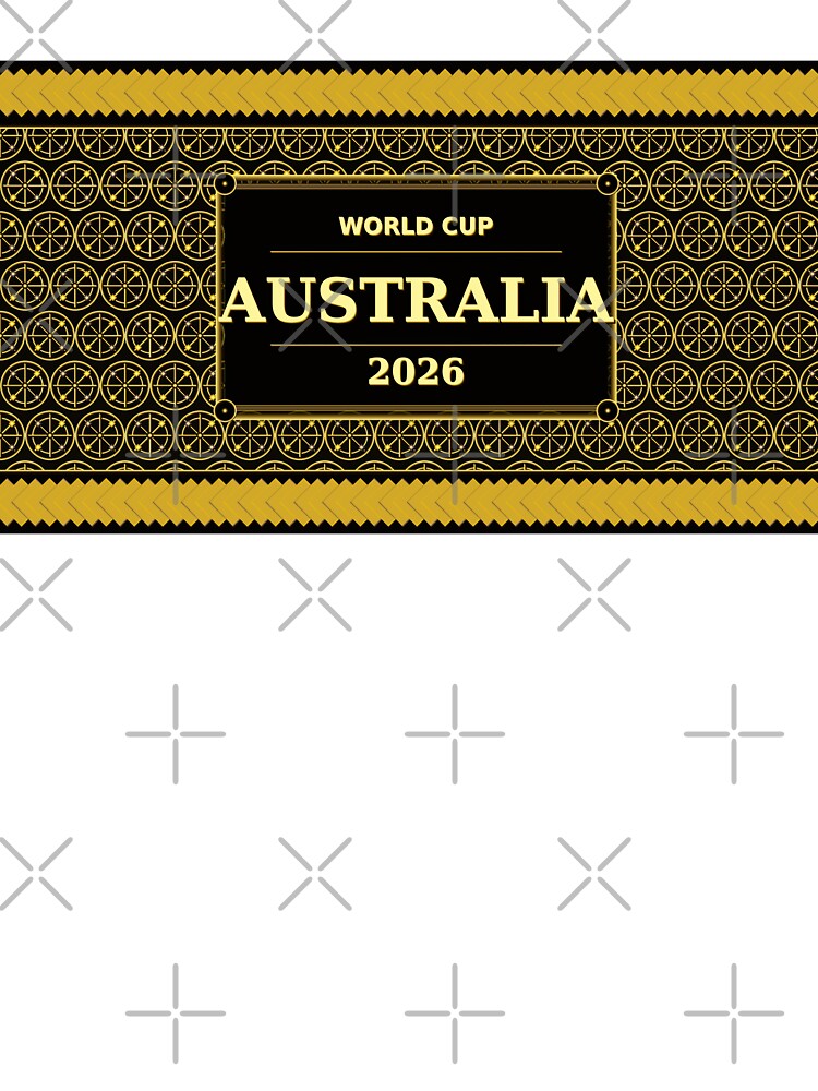 Australia Football Fan 2026 Black Gold Luxury Wrap — Socceroos Soccer Fan by BrickByDream