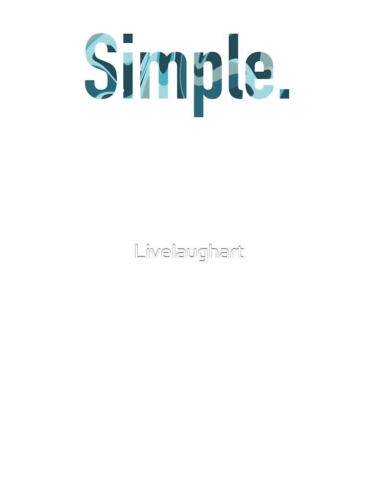 Simple. Blue by Livelaughart