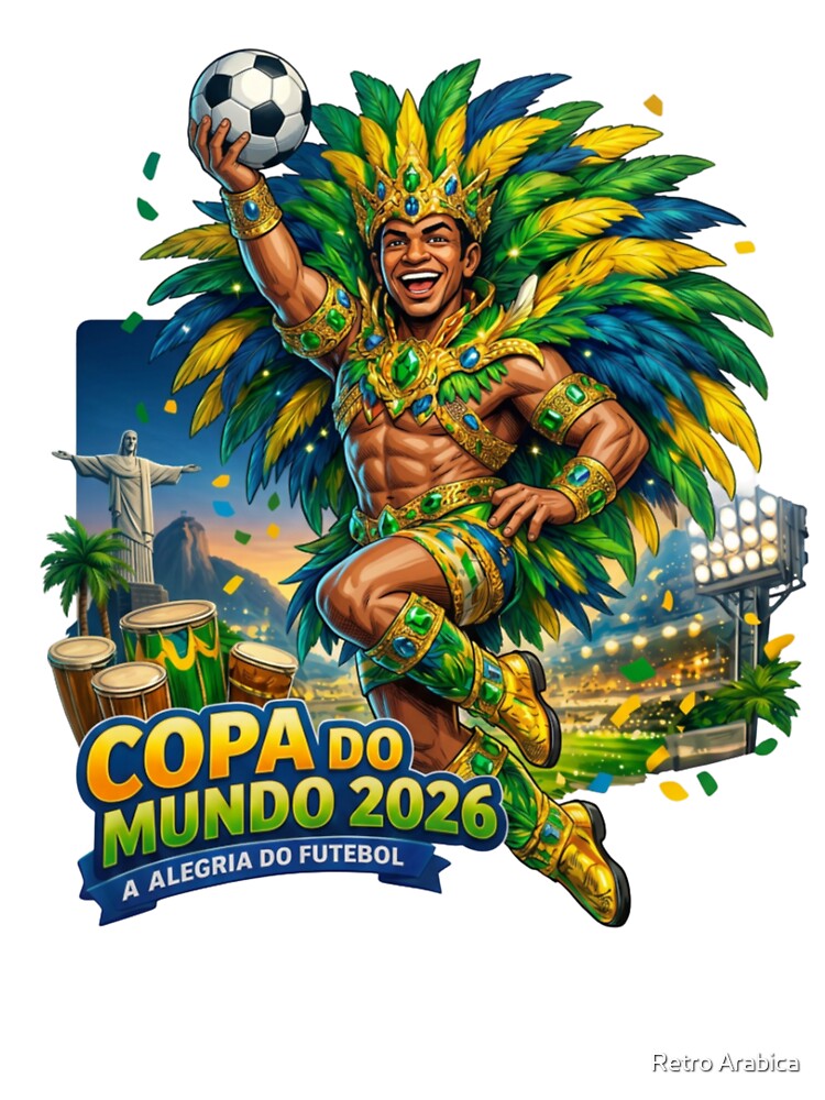 Brazil World Cup 2026 Carnival Fan Art by Retro Arabica