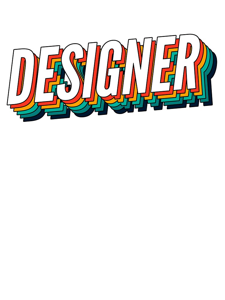 Designer Retro Vintage Label For The Best Designer by SVPOD