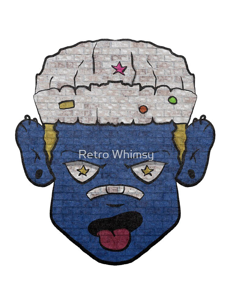 Blue Mask Head Graphic by Retro Whimsy
