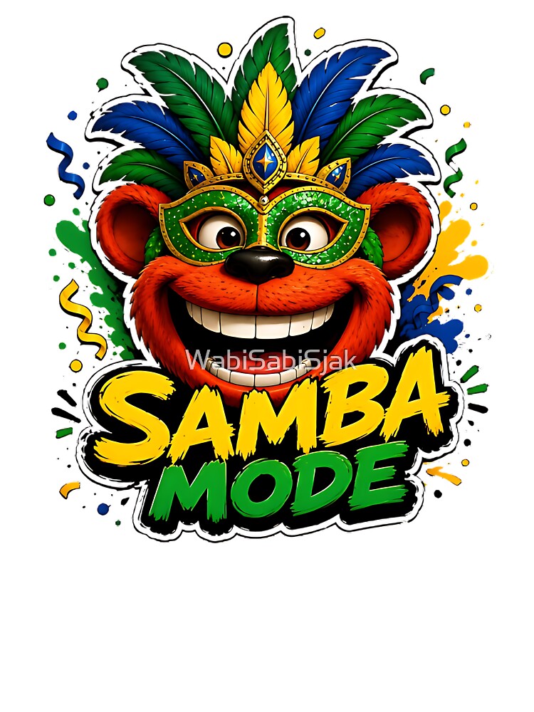 Samba Mode Brazil Soccer Fans World Cup 2026 by WabiSabiSjak