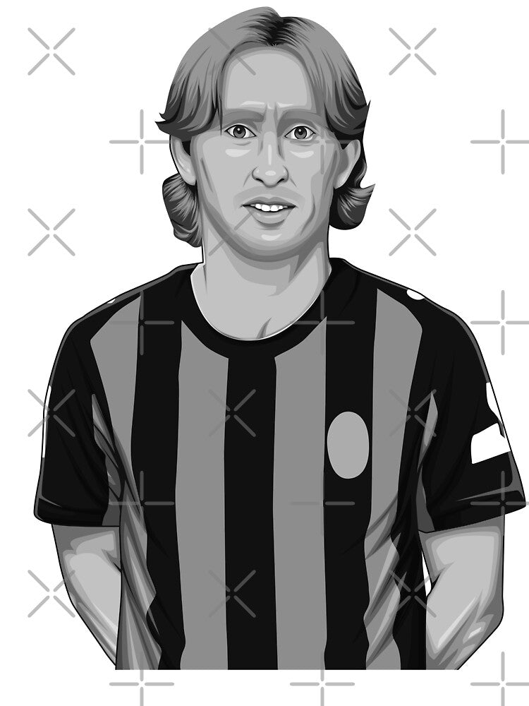 Luka Modrić Black and White Version by Aldduardo