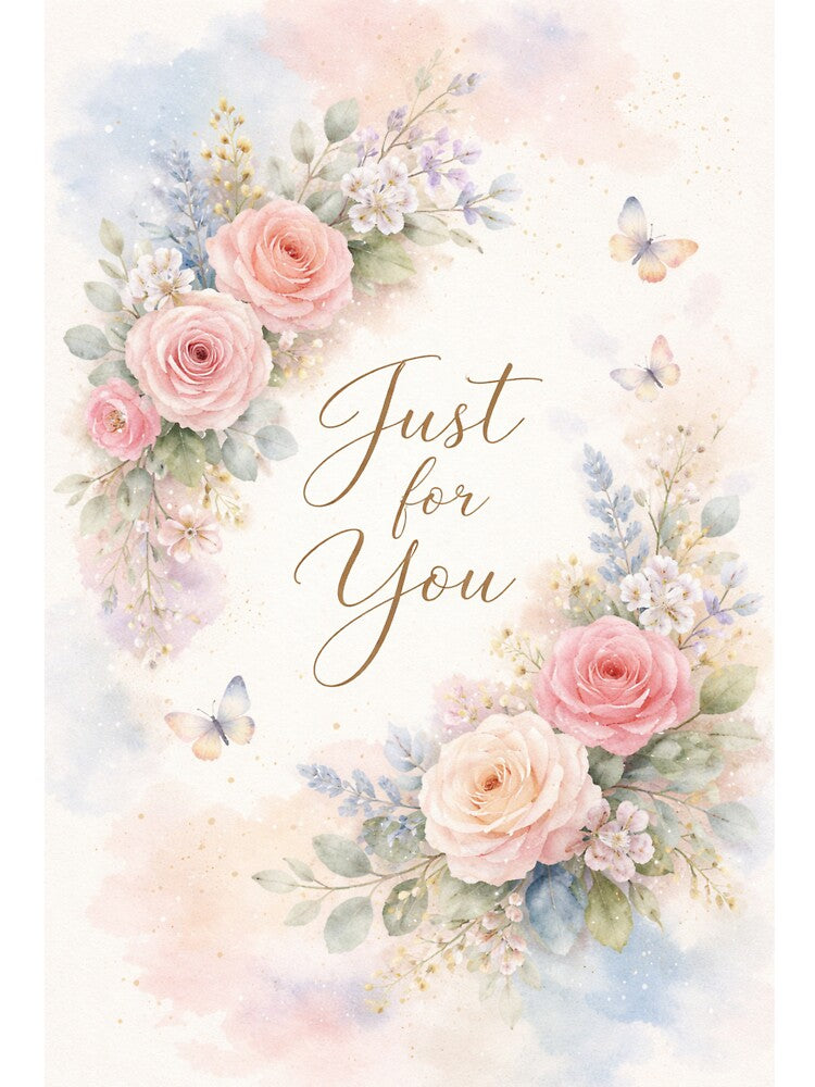Floral Bloom Thank You Card by DrizzyV
