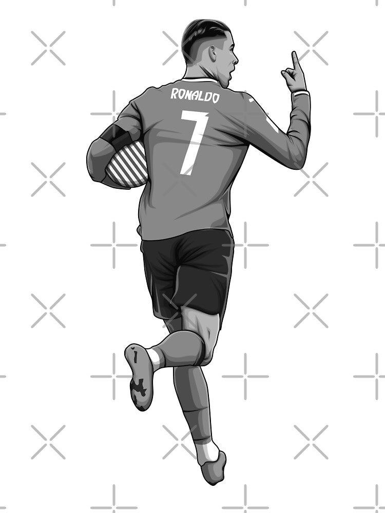Cristiano Ronaldo Black and White Version by Aldduardo